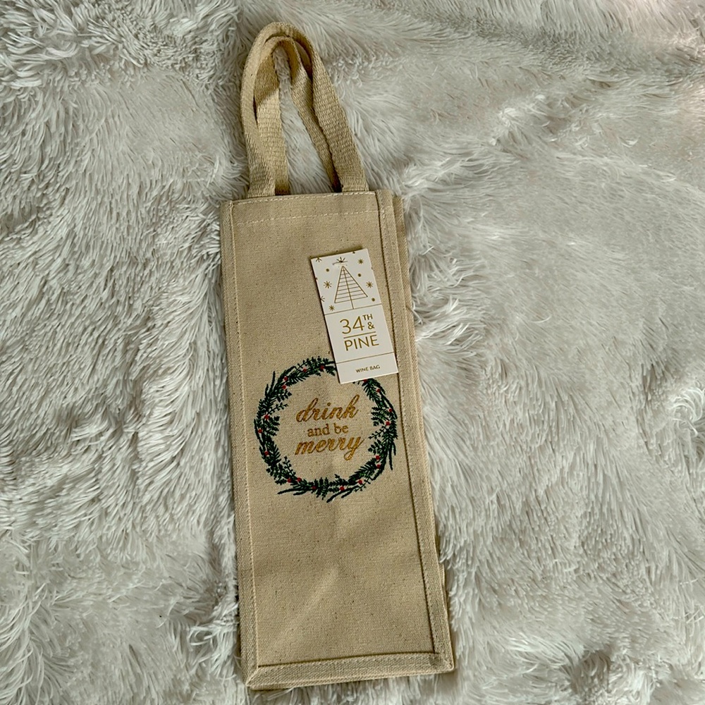Christmas Wine Bag